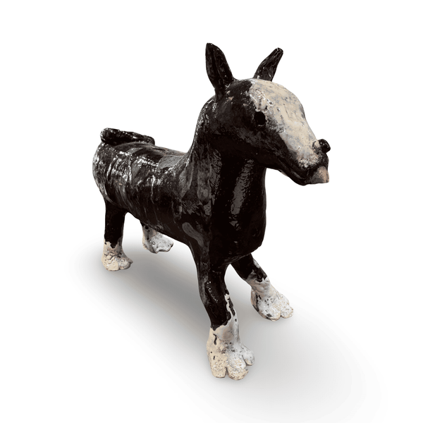 "Bully" Ceramic Dog Sculpture - original work by Alistair Fowler