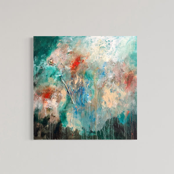 Holding Stillness and Storm - original artwork by Sonica Joshi Mann