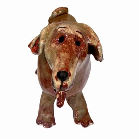 "Alana" Ceramic Dog Sculpture - original work by Alistair Fowler