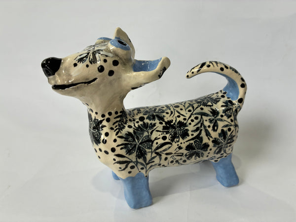 Cheeky Dog - animal sculpture by Bronwyn Lewis