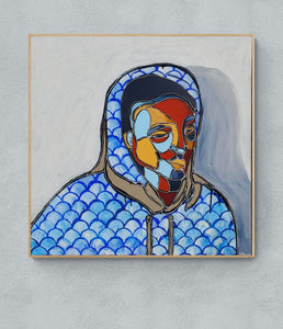 Abstract Figure with Hoodie No 15- Sam Patterson-Smith