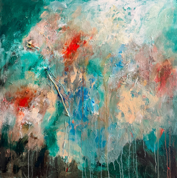 Holding Stillness and Storm - original artwork by Sonica Joshi Mann