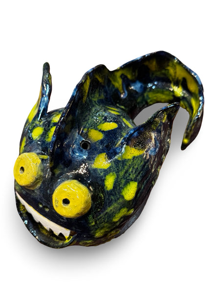 "Fuddy Fish" Ceramic Sculpture - original work by Alistair Fowler