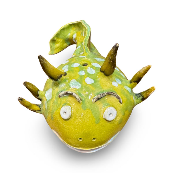 "Piranha Boy " Ceramic Sculpture - original work by Alistair Fowler