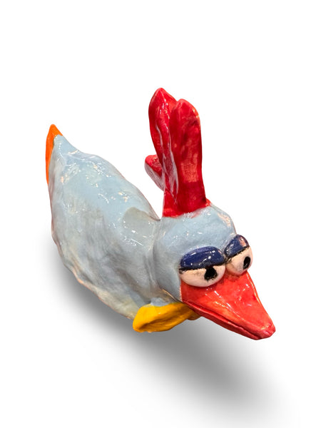 Chook 2 - animal sculpture by Bronwyn Lewis