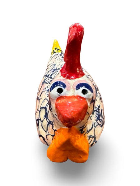 Chook 1 - animal sculpture by Bronwyn Lewis