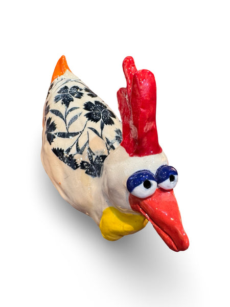 Chook 3 - animal sculpture by Bronwyn Lewis