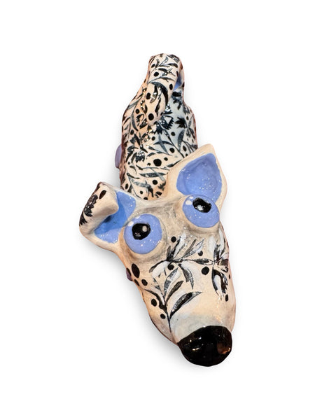 Cheeky Dog - animal sculpture by Bronwyn Lewis
