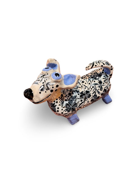 Cheeky Dog - animal sculpture by Bronwyn Lewis