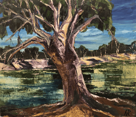 Murray River Grand Dame - original artwork by Nick Kislinsky
