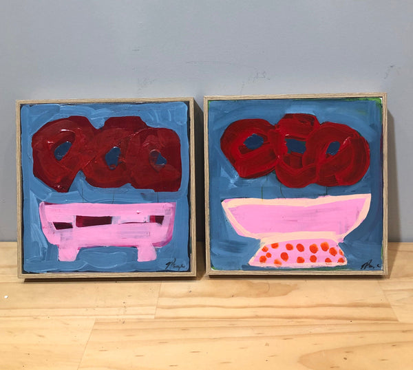 Poppies Diptych - original artwork by  Tracy Page