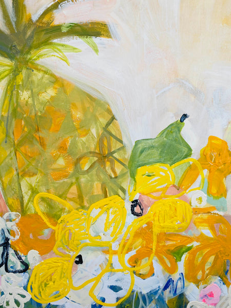 Les Fruits et Les Fleurs - original artwork by Tracy Page - Clayfire Gallery by Dunbarlo Home Daylesford Art Gallery