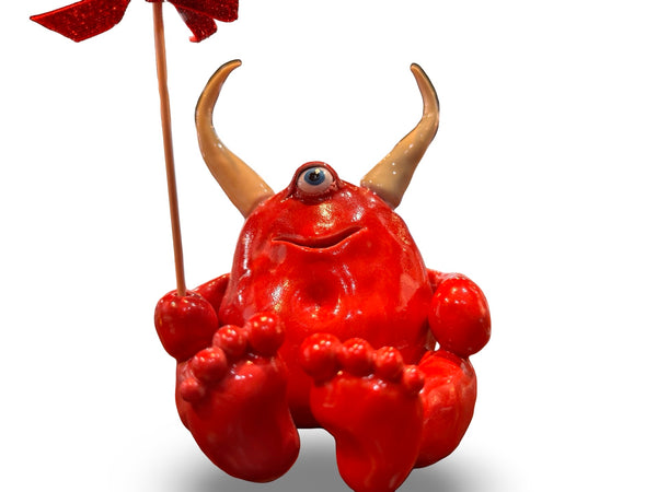 "Lennie in Love" - Original Ceramic Sculpture by Angela Campbell