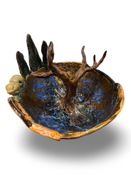 "In the Neighbourhood" - Original Ceramic Bowl by Angela Campbell