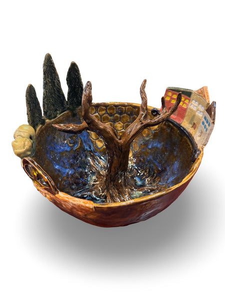 "In the Neighbourhood" - Original Ceramic Bowl by Angela Campbell