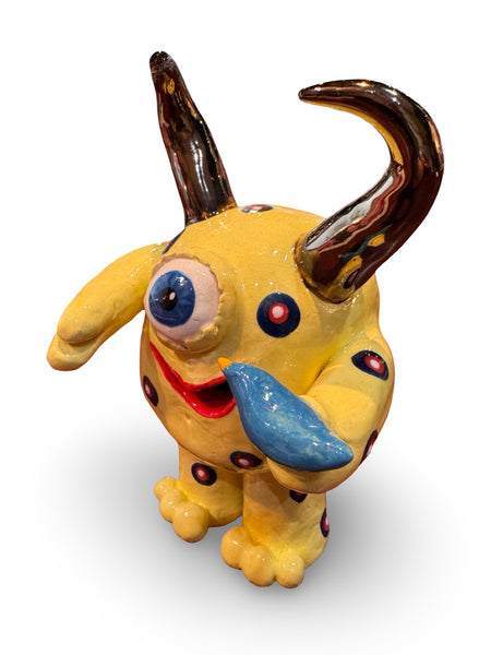 "Ellie and Blue" - Original Ceramic Sculpture by Angela Campbell