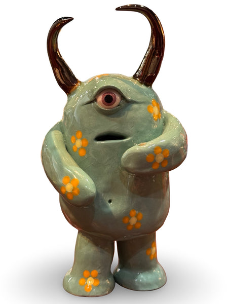 "Daisy Dreaming" - Original Ceramic Sculpture by Angela Campbell