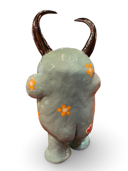 "Daisy Dreaming" - Original Ceramic Sculpture by Angela Campbell