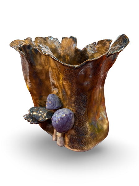 "Mushroom Vase" - Original Ceramics by Angela Campbell