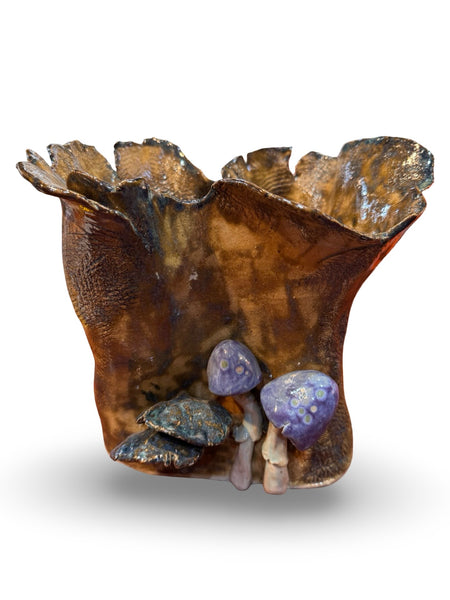 "Mushroom Vase" - Original Ceramics by Angela Campbell