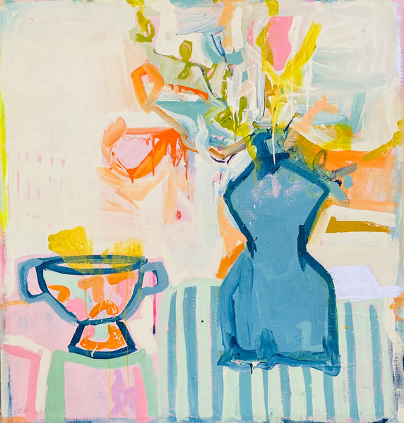 The Blue Vase - original artwork by Tracy Page