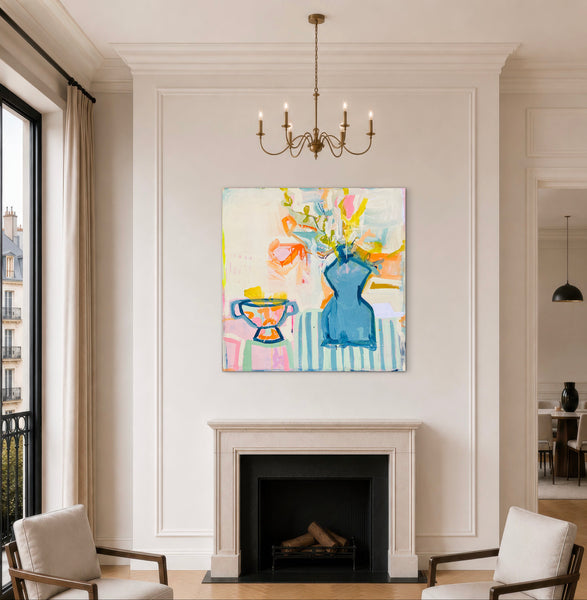 The Blue Vase - original artwork by Tracy Page
