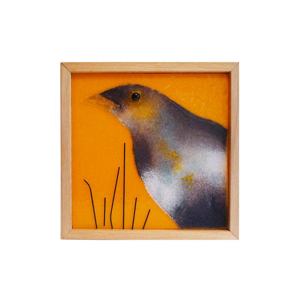 Noisy Miner - Glass Art by Grace Turner