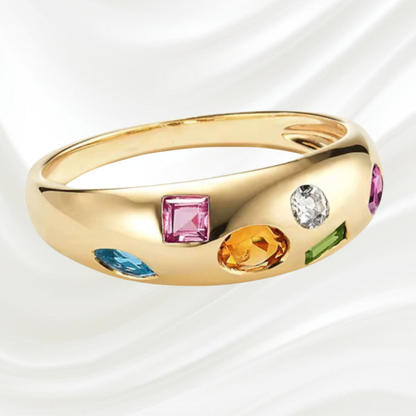 Mosaic Dome Ring - Clayfire Gallery Daylesford Art Gallery