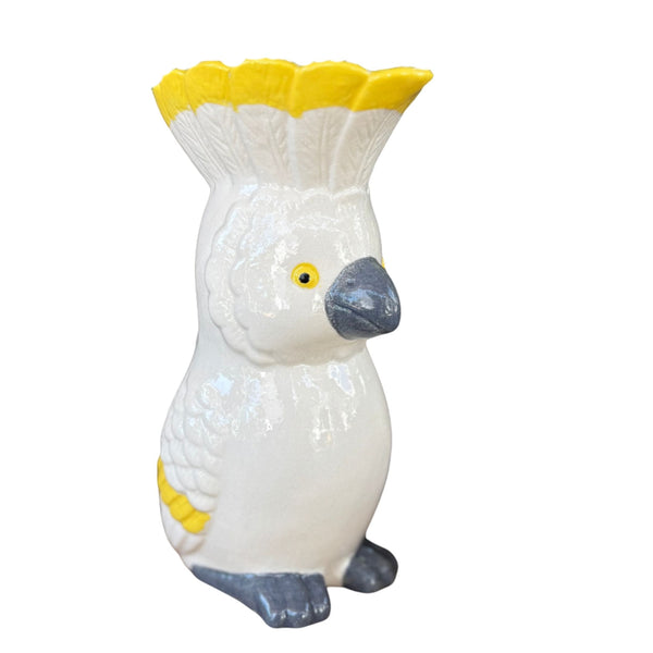 Cocky Vase - Clayfire Gallery Daylesford Art Gallery
