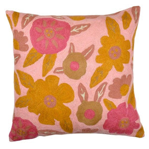 Autumn Pink Cushion Cover  By Eliza Piro