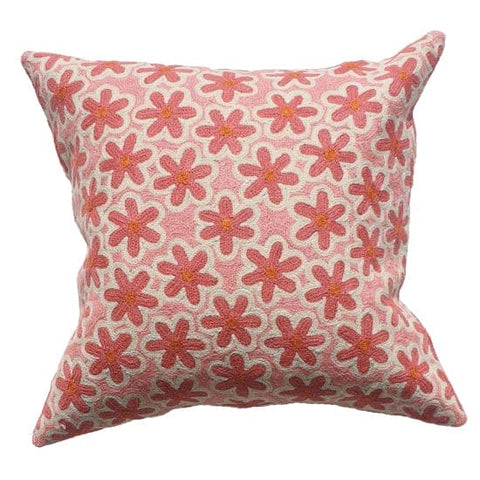 Pink Daisy Cushion Cover  By Eliza Piro (Copy) - Clayfire Gallery