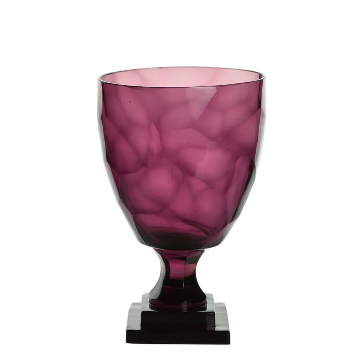 Maroon Glass Urn