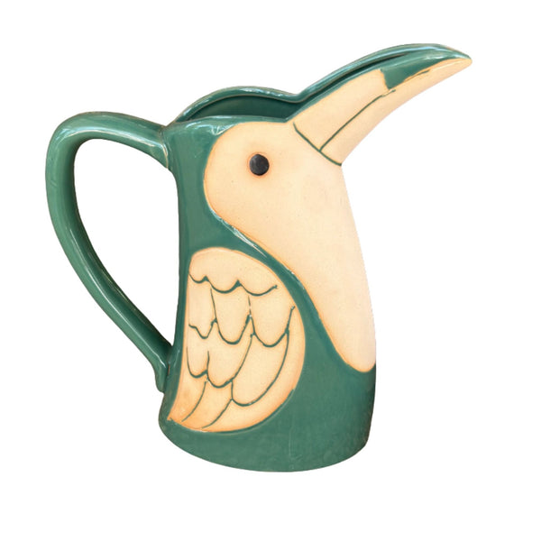 Toucan Jug - Clayfire Gallery Daylesford Art Gallery