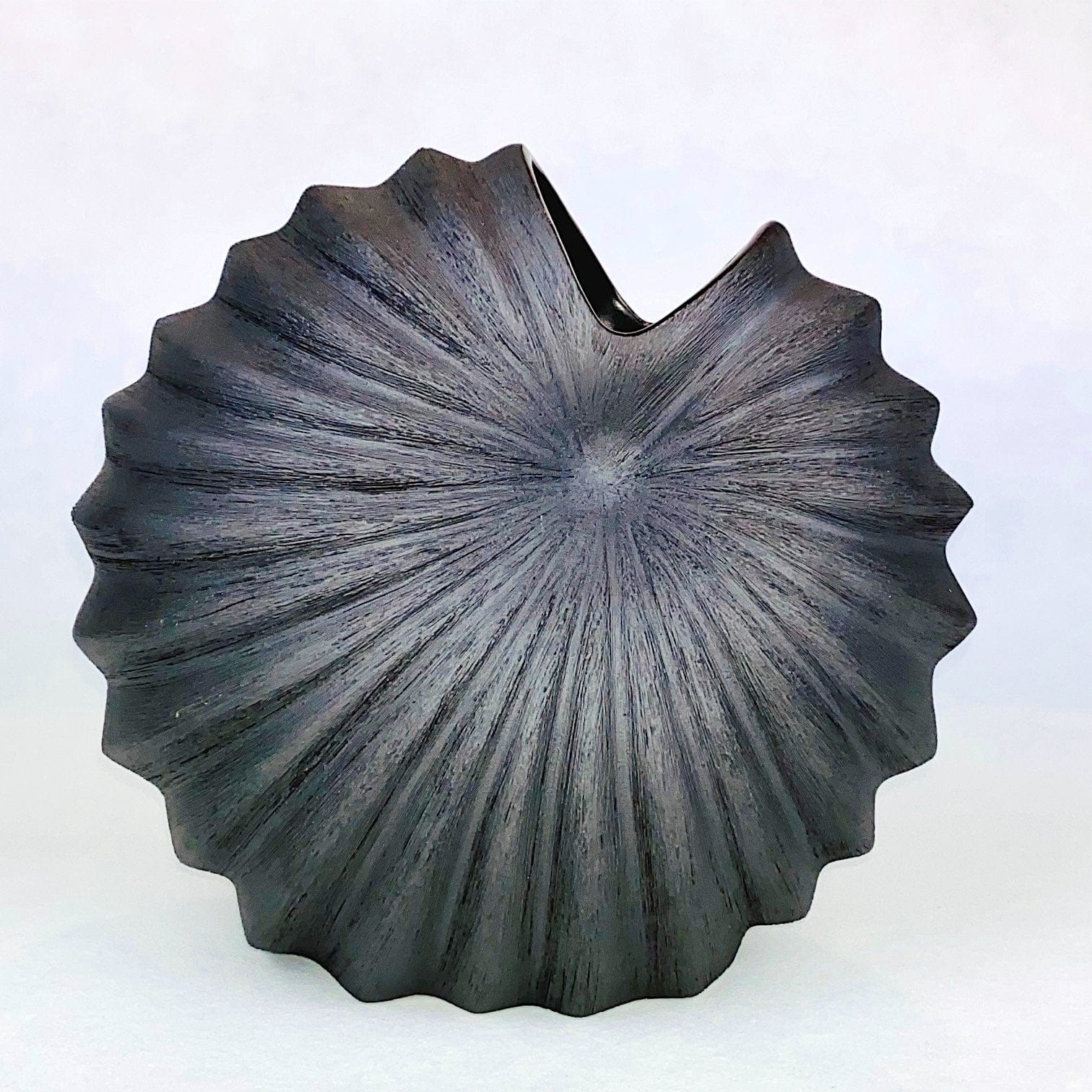 Spiral Vase - Charcoal - Clayfire Gallery