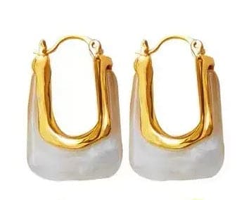 18K Gold Plated Resin Earrings